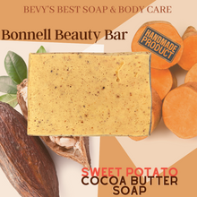 Load image into Gallery viewer, Bonnell Beauty Bar- Sweet Potato and Cocoa Butter Soap
